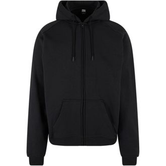 Urban Classics Heren Hoodie met rits (Zwart)