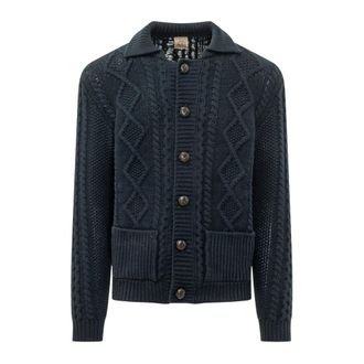 Rakk&igrave; Renegade Cardigan - Heren - Vesten - Blauw - 2XL - Wol - Truien & Vesten