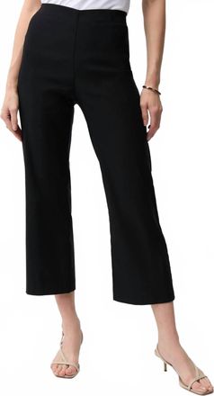 Joseph Ribkoff Soft Micro Twill High Waist Culotte Pants In Black
