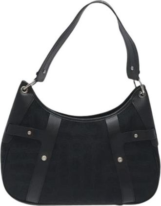 Ferragamo Pre-owned Canvas Schoudertas - Dames - Vintage Schoudertas - Zwart - ONE Size - Vintage