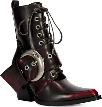 Azalea Wang Morgan Bootie in Merlot at Nordstrom, Size 8.5