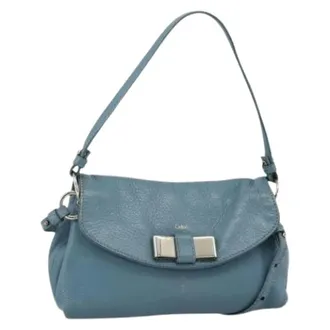 Chlo&eacute; Pre-owned Shoulder Bags, female, Blue, Size: ONE SIZE Pre-owned Shoulder Bag
