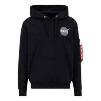 Alpha Industries Space Shuttle Hoody - Heren - Hoodies - Zwart - S - Katoen - Hoodies & sweatvesten