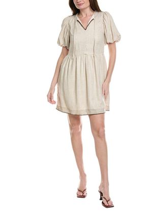 Nanette Lepore Linen-Blend Mini Dress