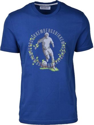Dirk Bikkembergs Stijlvolle Katoenen T-Shirt Collectie - Heren - T-shirts - Blauw - M - Katoen - Tops