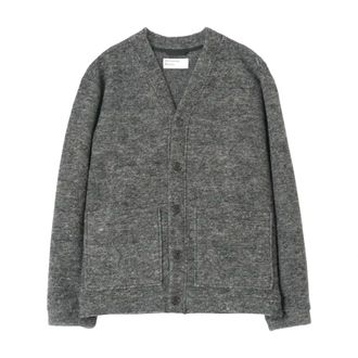 Universal Works Cardigan Advance in misto lana - - Knitwear - Uomo - Grigio - XL