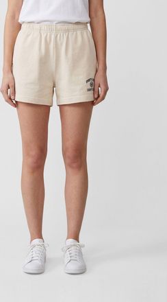 Sporty & Rich Pantaloncini in cotone con vita elasticizzata e logo a contrasto