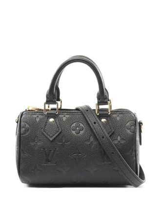 Louis Vuitton 2021 mini Speedy handbag - women - Calf Leather - One Size - Black