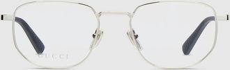 Gucci Round Optical Frame, Silver