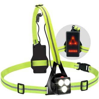 OEM Linterna Frontal Led Recargable Por Usb De 500 L&uacute;menes - &Aacute;ngulo Ajustable De 120&deg; - Resistente Al Agua Ipx6 Para Correr, Hacer Senderismo Y Acampar - 
