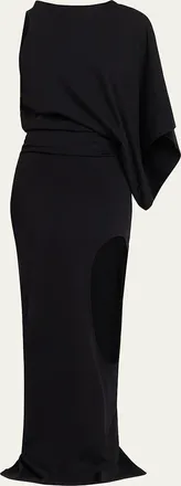 A.W.A.K.E. Asymmetric Maxi Dress