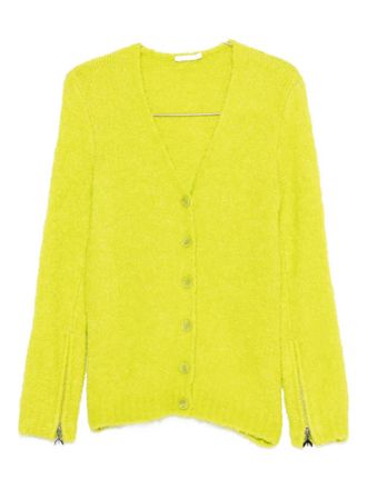 Patrizia Pepe v-neck cardigan - women - Fabric - II - Green