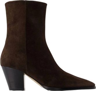 Aeyde Schoenen, Dames, Bruin, 39 EU, Leer, Hedvig Enkellaarzen