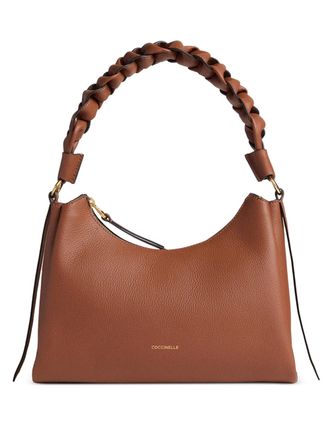 Coccinelle small Boheme braided-handle shoulder bag - Brown