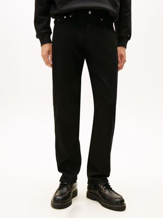 Tommy Jeans Slim-fit-Jeans TOMMY JEANS Ryan, Herren, Gr. 30, L&auml;nge 34, denim schwarz, Denim/Jeans, Obermaterial: 99% Baumwolle, 1% Elasthan, straight fit, Jeans S