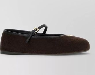 Prada wool ballerina shoes