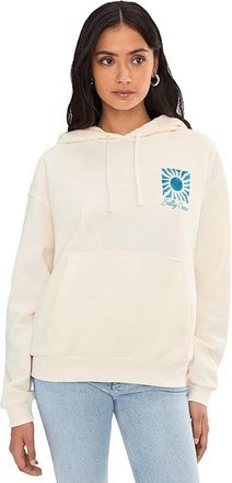 Salty Crew Sunblock Hoodie Womens Sweatshirt Off-White : MD, Cotton/Polyester