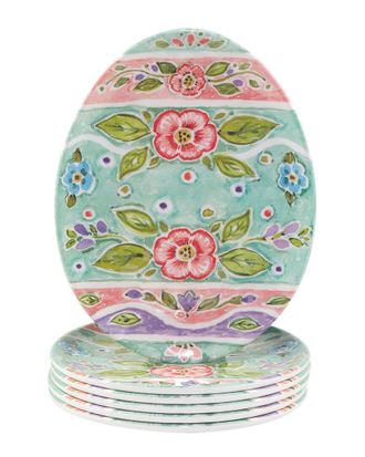 Certified International Joy Of Easter Egg Plates (Set Of 6)