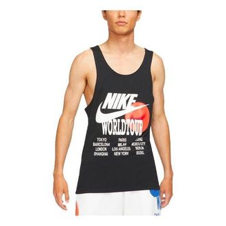 Nike AS Mens Sportswear Nike Sportswear TANK WORLD TOUR Black DA0936-010