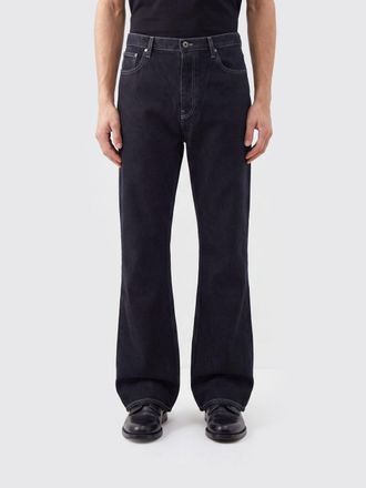 Off-white The Half Arrow Mid-Rise Straight Fit Jeans in Grey Denim
