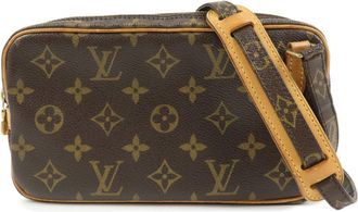 Louis Vuitton Pochette Marly Bandouliere Monogram Canvas Brown Canvas Handbag (Pre-Owned)