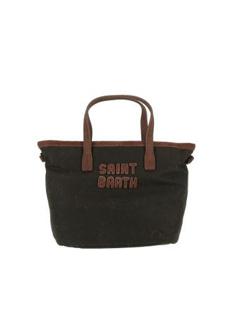 MC2 Saint Barth Mini City Compact Rectangular Logo Accent Handbag