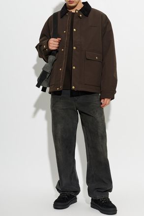 Carhartt Work in Progress Ebbert Crewneck Sweatshirt, Mens, Brown