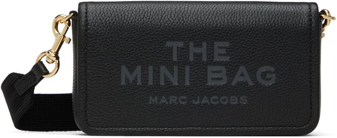 【関税込み】Marc Jacobs ブラック The Leather Mini バッグ Marc Jacobs Black The Leather Mini Bag from $195.00 - on