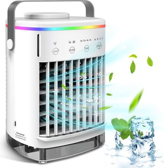 OEM Mini Aire Acondicionado, Ventilador De Refrigeraci&oacute;n, Ventilador De Agua, Aire Acondicionado Para Dormitorio, Oficina, Aire Acondicionado Port&aacute;til Par
