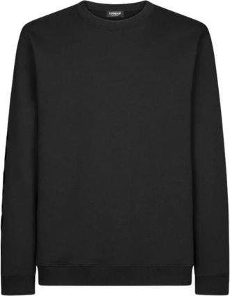 Dondup Reguliere Crewneck Sweatshirt - Heren - Sweatshirts - Zwart - 2XL - Hoodies & sweatvesten