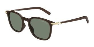 Montblanc MB0460S 004 Mens Sunglasses Brown Size 50