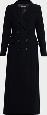 Dolce & Gabbana Double-Breasted Wool Long Coat
