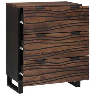 Berkfield Home Sideboard - 60x33.5x75 cm, made of solid mango wood in Brown | Size: 60x33.5x75 cm
