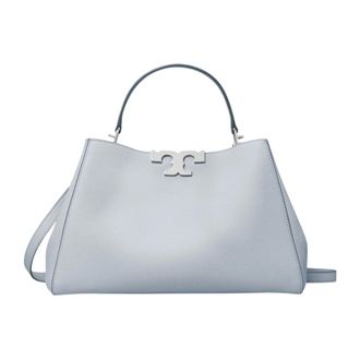 Tory Burch Tassen, Dames, Blauw, ONE Size, Leer, Lederen tas