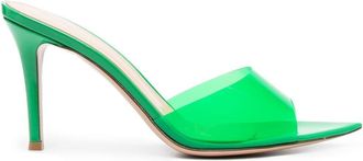 Gianvito Rossi 85mm Elle sandals - women - Polyurethane/Calf Leather/Calf Leather/Rubber/Calf Leather - 36 - Green