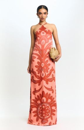 Diarrablu Aria Viscose Dress Elia in Elia Rose at Nordstrom, Size 3X-Large