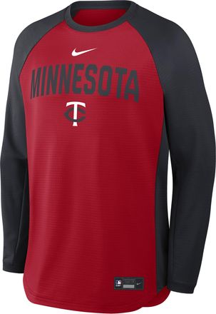 Nike Minnesota Twins Authentic Collection Nike Mens Dri-FIT Pullover Crew in Red | 04H2162NTIS-7PG