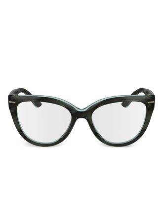 Calvin Klein cat-eye acetate glasses - Green