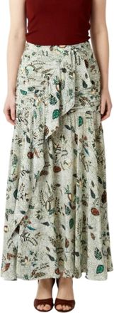 Ulla Johnson Georgina Maxi Skirt In Botanical Mist