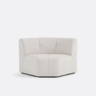 La Redoute Interieurs 1-zits modulaire hoektafel fauteuil van fijn chenille, ANETA