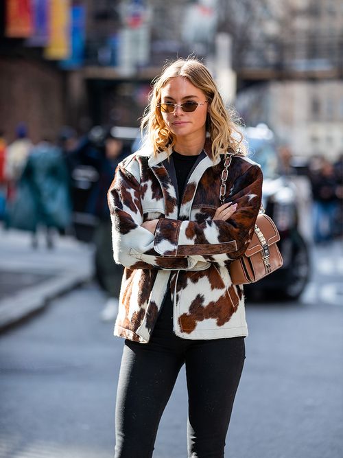 Love Y2K style? You should shop these 2000s-inspired prints, trending prints tiktok, cow print clothing, tie dye print clothing, houndstooth print clothing, y2k trends, clothing trends from the 2000s