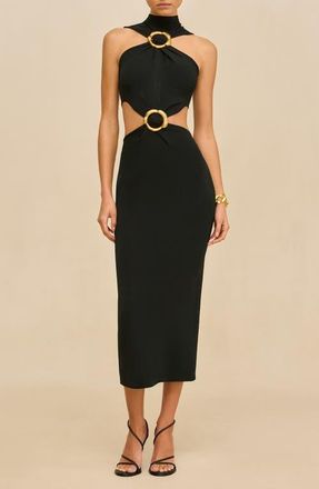 Cult Gaia Ambar Cutout Sleeveless Dress in Black at Nordstrom, Size Small