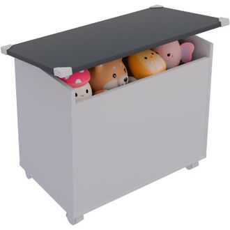 VCM cassa in legno Dimensioni ca. a. 54 x l. 68 x t. 39 cm Rulli Scatola per tutti i soggiorni Scatola di stoccaggio Box - Bosula m (quercia bianca