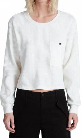 ASKK NY Jammin Thermal Top In Ivory