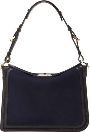 Lanvin Compagnon Asymmetrical Bag In Suede in Montana at Nordstrom