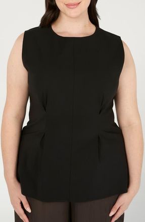 Estelle Hallie Sleeveless Top in Black at Nordstrom, Size 16W
