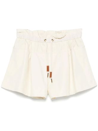 Moncler drawstring-waist shorts - Neutrals