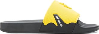 Raf Simons Mens Astra Slide In Black / Yellow