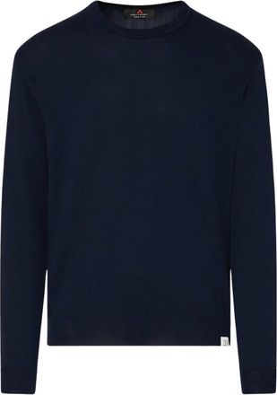 Peuterey Round-neck Knitwear, male, Blue, Size: 2XL Maglioncino Dodos 04