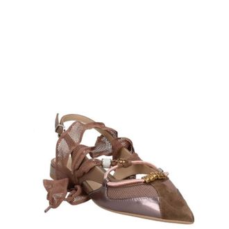 Pinko Ballerinas, female, Brown, Size: 7 US Gianira 30 Sling Back